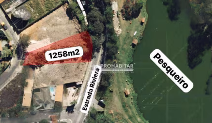 Terreno à venda na Estrada Riviera próximo ao pesqueiro, 1258 m² por R$ 900.000 - Riviera Paulista - São Paulo/SP