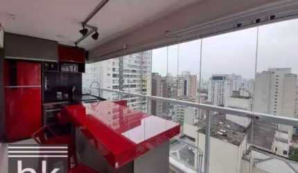 Apartamento com 1 dormitório, 42 m² - venda por R$ 615.000,00 ou aluguel por R$ 5.130,00/mês - Consolação - São Paulo/SP
