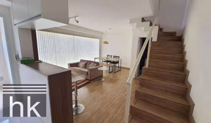 Apartamento Duplex com 1 dormitório à venda, 84 m² por R$ 1.400.000 - Brooklin - São Paulo/SP