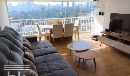 Apartamento com 3 dormitórios para alugar, 94 m² por R$ 5.975/mês - Santo Amaro - São Paulo/SP