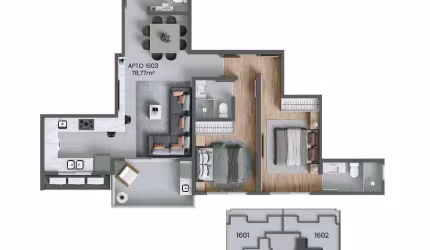 Venda | Apartamento com 2 suítes + 2 vagas