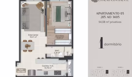 Venda | Apartamento 1 quarto