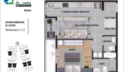Venda | Carianos | Apartamento 1 suíte