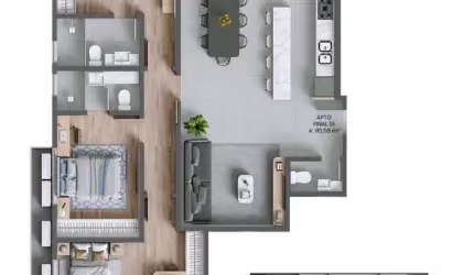 Venda | Apartamento 3 suítes + 2 vagas