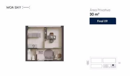 WOA Sky | Sala comercial com garagem
