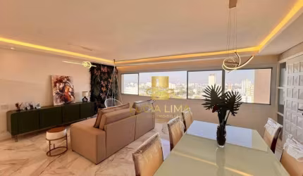 Apartamento LUXUOSO para ALUGAR todo MOBILIADO, com 3 dormitórios, 128 m² por R$ 5.950/mês - Vila Adyana - São José dos Campos/SP
