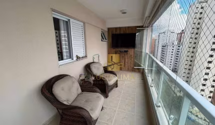 Apartamento LUXUOSO para ALUGAR com VARANDA GOURMET,  3 SUÍTES, 129 m² por R$ 7.350/mês - Jardim Aquarius - São José dos Campos/SP