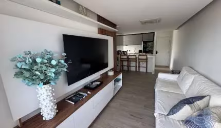 Apartamento com 2 dormitórios para alugar, 120 m² por R$ 5.981,72/mês - Centro - Bertioga/SP