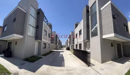 Sobrados Novos à Venda no Uberaba - Condomínio Seguro, Pronto para Morar com 3 Dormitórios e Terraço com Churrasqueira!- ACEITA FINANCIAMENTO