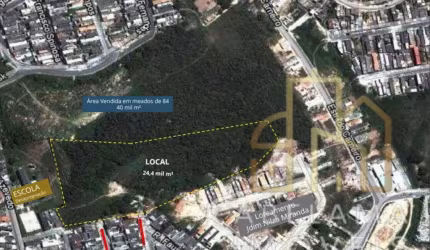Terreno 24.461,31m²  Jardim Maria Eneida  Mauá/SP