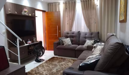 Sobrado para Venda em Santo André, Jardim Santo Alberto, 3 dormitórios, 1 suíte, 2 banheiros, 2 vagas