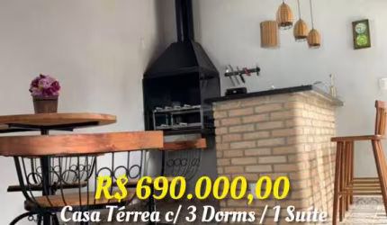 CASA 160M² C/ 3 DORMS / 3 SUITES + AREA GOURMET- JARDIM BRASIL - ITUPEVA -SP