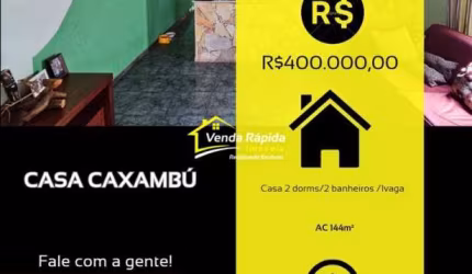 Casa térrea c/2 dorms /2 banheiros / 1 vaga . Loc. Jardim Caxambú, Jundiaí-SP
