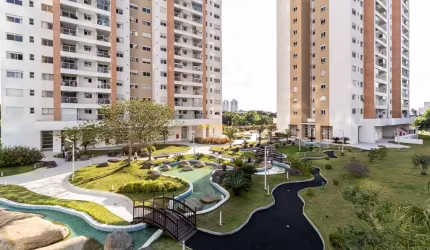 Apartamento Parque Ecoville com Suíte e Sacada com Churrasqueira