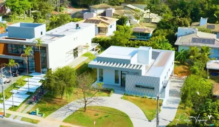 Casa Térrea Moderna com 4 Suítes e Lazer Completo no Aldeia do Vale