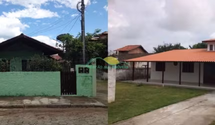 Duas casas de alvenaria, a da frente com 2 quartos e a dos fundos com 3 quartos no Campeche - Flori