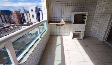 Apto de 3 Dorm c/1 suíte, SACADA GOURMET, 150 metros DA PRAIA. 125 m² de área útil. Bairro; Guilhermina.