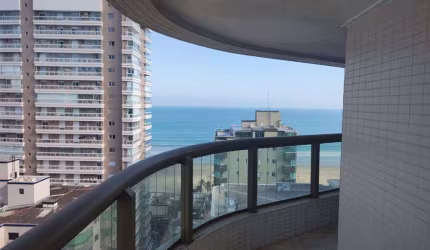 Apto de 3 Dorm c/ 3 SUÍTES, VISTA MAR, 3 VAGAS, 181 m² de área útil. Bairro: CANTO DO FORTE.