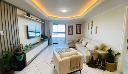 COBERTURA de 3 Dorms c/ 2 suítes, MOBILIADO, VISTA MAR, 142,27m² de área útil. Bairro: MIRIM.