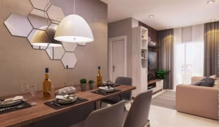 Apto de 2 Dorm c/ 1 suíte, sacada, LAZER DE CLUBE,  57 m² de área útil. Bairro: BOQUEIRÃO.