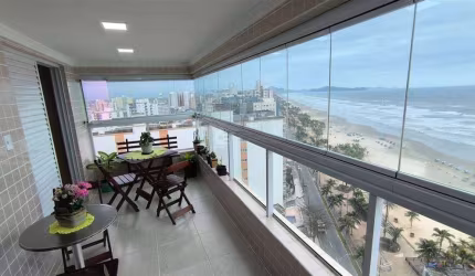 Apto de 3 Dorm c/ 1 suíte, SACADA GOURMET, VISTA MAR, 112  m² de área útil. Bairro: MIRIM.