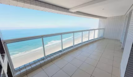 Apto FRENTE MAR de 3 Dorm sendo 2 Suítes + Dep de empregada, 2 VAGAS. BAIRRO: BOQUEIRÃO.