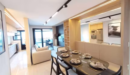Apto de 2 dorm, sendo 1 suíte, SACADA GOURMET, 73,38  m² de área útil.Bairro: AVIAÇÃO.