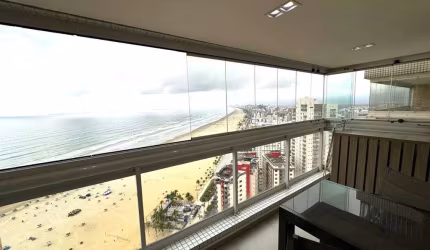 Apto de 2 Dorm c/ suíte, FRENTE MAR, 2 VAGAS, 72 m² de área útil. BAIRRO: GUILHERMINA.