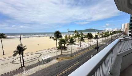 Apto de 2 Dorm C/ 2 SUÍTES, FRENTE MAR, 98,34 m² de área util. Bairro: GUILHERMINA.