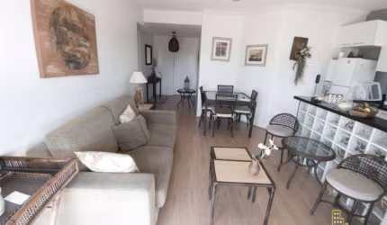 Apartamento com 1 dormitório, 54 m² - venda por R$ 470.000,00 ou aluguel por R$ 3.500/mês - Tombo - Guarujá/SP