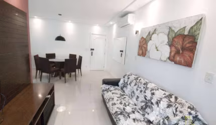 Apartamento com 2 suítes para locação, 87 m² por R$ 4.500/mês - Tombo - Guarujá/SP