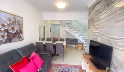 Cobertura duplex com 3 dormitórios à venda, 120 m² por R$ 1.100.000,00 - Pitangueiras - Guarujá/SP