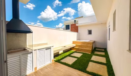 Casa Sobrado em Indaiatuba, Condomínio Gran Reserve com 3 quartos - 196 m²