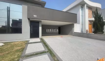 Casa Térrea em Indaiatuba, Condomínio Jardins di Roma com 3 suítes - 196m²