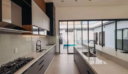Casa Térrea em Indaiatuba, Condomínio Gran Reserve com 3 suítes - 190 m²