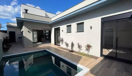 Casa Térrea em Indaiatuba, Condomínio Piemonte com 3 suítes - 202 m²