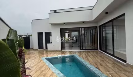 Casa Térrea em Indaiatuba, Condomínio Piemonte com 3 suítes - 210 m²