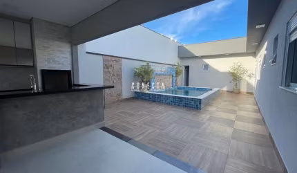 Casa Térrea em Indaiatuba, Residencial Evidências com 3 suítes 205 m²
