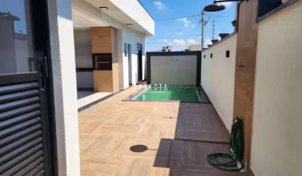 Casa Térrea em Indaiatuba, Condomínio Jardins Di Roma com 3 suítes - 200 m²