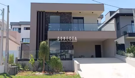 Casa Sobrado em Indaiatuba, Terra Magna com 3 suítes - 226 m²
