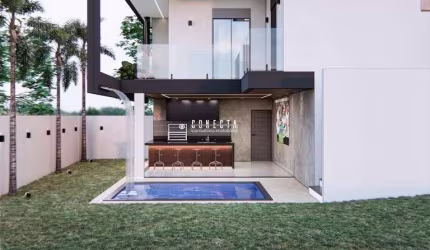 Casa Térrea Indaiatuba, Condomínio Gran Reserve com 3 suítes - 192 m²