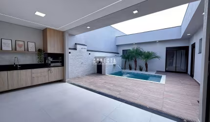 Casa Térrea em Indaiatuba, Condomínio London Park com 3 suítes - 187 m²