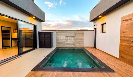 Casa Térrea em Indaiatuba, Condomínio Maria Cândida com 3 suítes - 200 m²