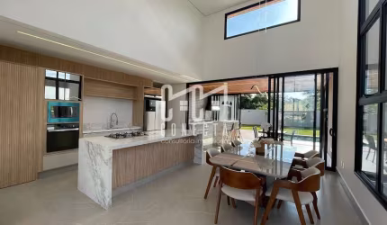 Casa Térrea Indaiatuba, Condomínio Jardim Park Vista Real com 3 suítes - 215 m²