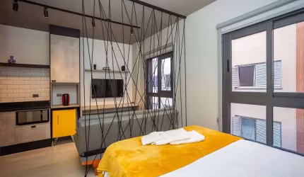 Studio mobiliado com 1 dormitório à venda, 24 m² por R$ 515.000 - Bigorrilho - Curitiba/PR