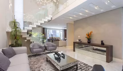 Casa em condomónio, impecável, porteira Fechada - com 2 suítes e 2 demi-suítes à venda, 453 m² por R$ 4.700.000 - Atuba - Curitiba/PR