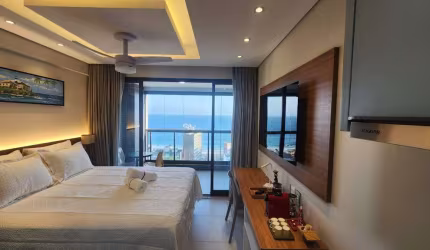 STUDIO | MOBILIADO | VISTA MAR | Edifício Barra Premium