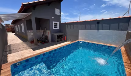 Casa para Venda em Mongaguá, Verde Mar, 2 dormitórios, 1 suíte, 1 banheiro, 2 vagas