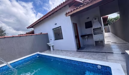 Casa para Venda em Itanhaém, Jardim Jamaica, 3 dormitórios, 1 suíte, 1 banheiro, 2 vagas