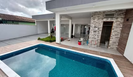 Casa para Venda em Itanhaém, Bopiranga, 3 dormitórios, 1 suíte, 2 banheiros, 3 vagas